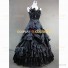 Southern Belle Satin Off-shoulder Dress Evening Ball Gown Black