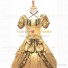 Reenactment Victorian Scarlett O'Hara Rococo Yellow Ball Gown Dress