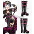 LoveLive! Sunshine!! Aqours Yoshiko Tsushima Black Pink Shoes Cosplay Boots