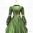 Victorian Punk Lolita Pagoda Sleeves Ball Gown Green Dress