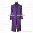 Batman The Joker Cosplay Costume Purple Trench Coat