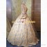 Deluxe Victorian Style Faire Queen Floral Gown Dress Maize Yellow