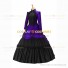 Gothic Victorian Marie Antoinette Theater Layered Evening Gown Purple Dress