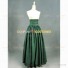 Victorian Reenactment Skirt Dark Olive Green Corduroy Floor Length Skirt