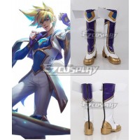 League of Legends LOL Star Guardian Ezreal Purple Shoes Cosplay Boots