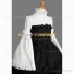 Elegant Gothic Lolita Dress Wide Sleeve Bow Tiered Dress