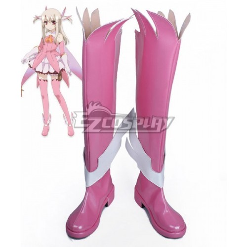 Fate Kaleid Liner Prisma Illya Illyasviel von Einzbern Pink Shoes Cosplay Boots