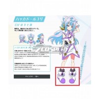 Hacka Doll The Animation Hacka Doll No 3 White Purple Cosplay Shoes