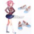 Doki Doki Literature Club! Sayori Natsuki Yuri White Blue Cosplay Shoes