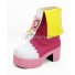 Aikatsu! Idol Activity Hoshimiya Ichigo Pink Yellow White Shoes Cosplay Boots