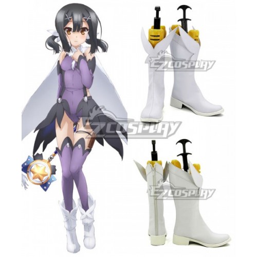 Fate Kaleid Liner Prisma Illya Miyu Edelfelt White Shoes Cosplay Boots