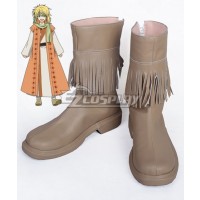 Akatsuki no Yona Yona of the Dawn Zeno Yellow Dragon Warrior Brown Shoes Cosplay Boot