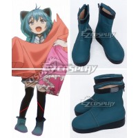 Clockwork Planet Naoto Miura Female Blue Cosplay Shoes