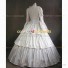 Victorian Style Reenactment Theatrical Premium Quality Costume Fancy Dress Cream White