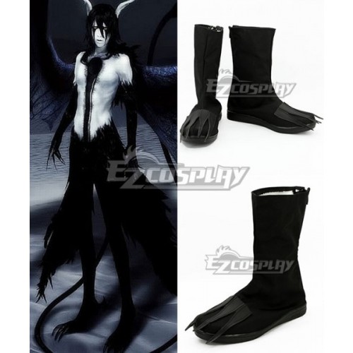 Bleach Ulquiorra Schiffer Final Hollow Black Shoes Cosplay Boots