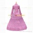 Gothic Lolita Victorian Rococo Stage Long Luxury Pink Dress Ball Gown