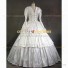 Victorian Style Reenactment Theatrical Premium Quality Costume Fancy Dress Cream White