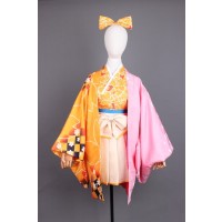 Vocaloid Kagamine Rin Kimono Cosplay Costume