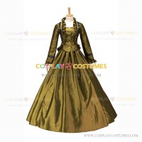 Victorian Style Southern Belle Gothic Lolita Yellow Ball Gown Dress