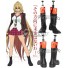 Valkyrie Drive Mermaid Mirei Shikishima Black Shoes Cosplay Boots