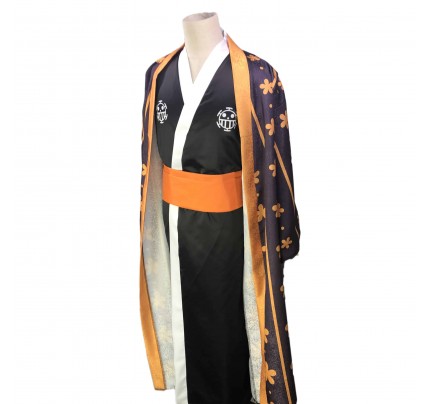 One Piece Wano Country Arc Trafalgar Law Kimono Cosplay Costume