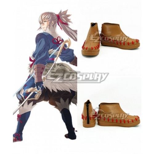 Fire Emblem Fates if Takumi Brown Cosplay Shoes