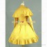 Gothic Victorian Style Cape Reenactment Steampunk Dress Yellow