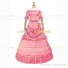 Classic Victorian Steampunk Ruffles Herrlich Pink Ball Gown Dress