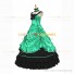 Steampunk Southern Belle Saloon Girls Theater Ruffles Green Dress Evening Gown