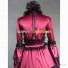 Gothic Marie Antoinette Satin Gown Stage Theater Reenactment Clothing Red