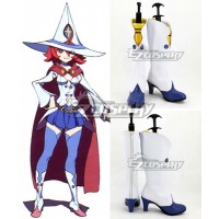 Little Witch Academia Shiny Chariot White Shoes Cosplay Boots