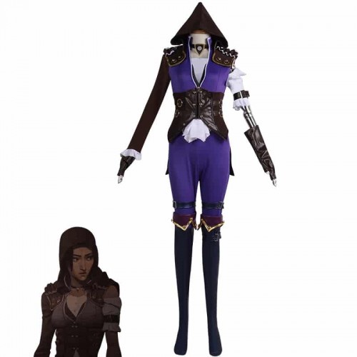 LOL Cosplay League Of Legends Arcane Caitlyn Cosplay Costume