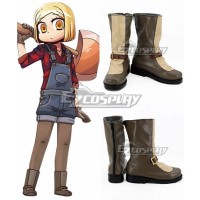 Fate Grand Order Paul Bunyan Brown Shoes Cosplay Boots