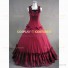 Victorian Southern Belle Little Women Ball Gown Prom Dress Wine