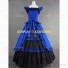 Antique Victorian Fairytale Gown Fancy Dress Stage Dress Blue