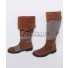 Fallout Preston Garvey Brown Shoes Cosplay Boots