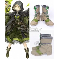 SINoALICE Pinocchio Green Khaki Cosplay Shoes