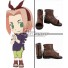 Naruto Haruno Sakura Childhood Brown Shoes Cosplay Boots