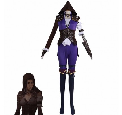 LOL Cosplay League Of Legends Arcane Caitlyn Cosplay Costume