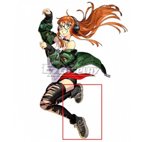 Persona 5: Dancing Star Night Futaba Sakura Grey Shoes Cosplay Boots