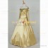 Once Upon A Time Season 3 Cosplay Belle Costume Golden Dress