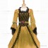 Marie Antoinette Renaissance Period Reenactment Golden Lace Dress Ball Gown