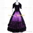 Renaissance Queen Elizabeth Theater Reenactment Royal Clothing Purple