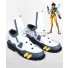 Overwatch OW Tracer Lena Oxton White and Grey Cosplay Shoes