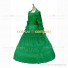 Gothic Lolita Victorian Rococo Stage Long Luxury Green Dress Ball Gown