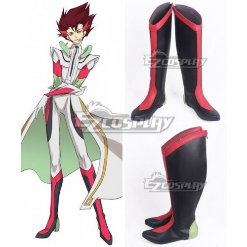 Yu-Gi-Oh! VRAINS Revolver Black Red Shoes Cosplay Boots