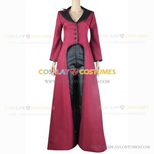 Once Upon A Time Cosplay Evil Queen Regina Mills Costume Red Set