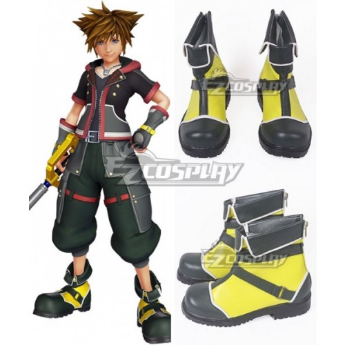 Kingdom Hearts III Sora Black Cosplay Shoes