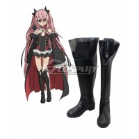 Seraph of the End Vampire Reign Owari no Serafu Krul Tepes Flat Boots Cosplay Shoes