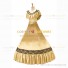 Civil War Victorian Rococo Lolita Armelloses Kleid Evening Gown Light Yellow Dress